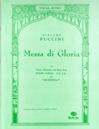 MESSA DI GLORIA VOCAL SCORE SATB