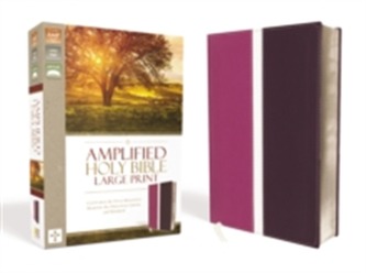 Amplified Holy Bible, Large Print, Leathersoft, Pink/Purple