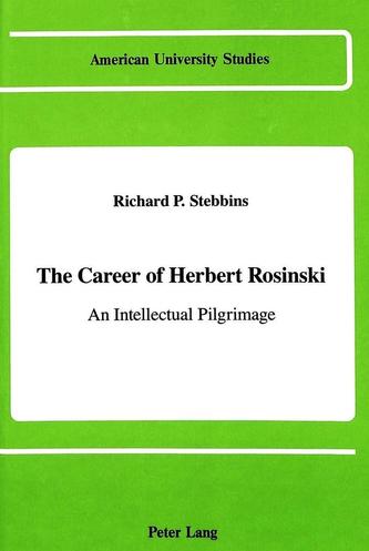 The Career of Herbert Rosinski