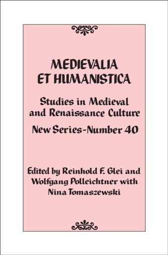 Medievalia et Humanistica, No. 40