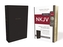 NKJV, Reference Bible, Compact Large Print, Leathersoft, Black, Red Letter Edition, Comfort Print