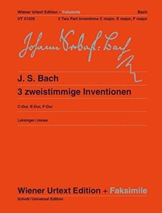 3 TWO PART INVENTIONS BWV 772 777 779