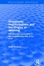Philosophy, Psychoanalysis and the Origins of Meaning