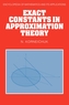 Exact Constants in Approximation Theory