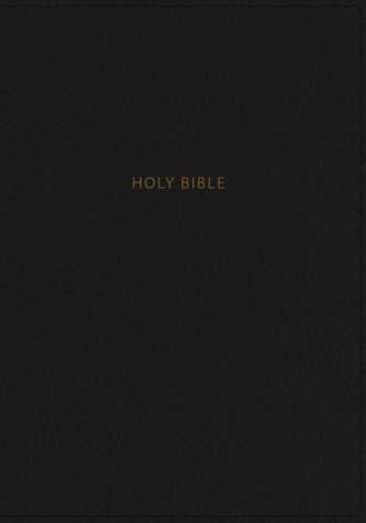 NKJV, Deluxe Reference Bible, Personal Size Giant Print, Leathersoft, Black, Indexed, Red Letter Edition, Comfort Print
