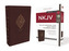 NKJV, Deluxe Reference Bible, Personal Size Giant Print, Leathersoft, Burgundy, Indexed, Red Letter Edition, Comfort Pri