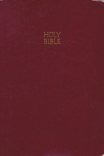 KJV, End-of-Verse Reference Bible, Giant Print, Leathersoft, Burgundy, Red Letter Edition