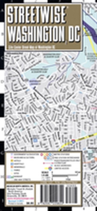 Streetwise Washington DC Map - Laminated City Center Street Map of Washington, DC