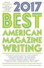 The Best American Magazine Writing 2017