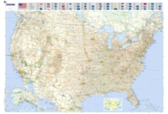 U.S.A - Michelin rolled & tubed wall map Paper