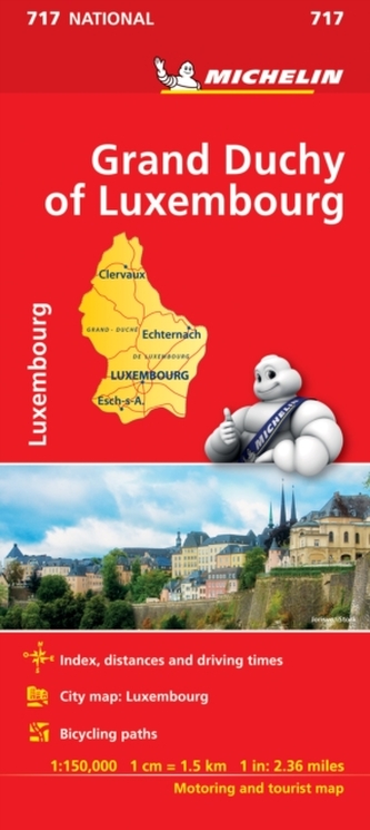 Grand Duchy of Luxembourg - Michelin National Map 717