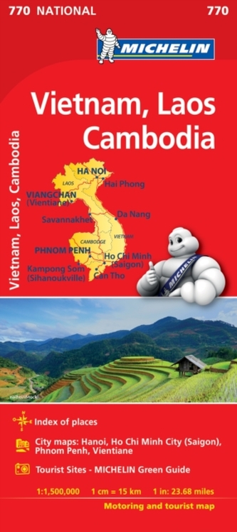 Vietnam Laos Cambodia - Michelin National Map 770