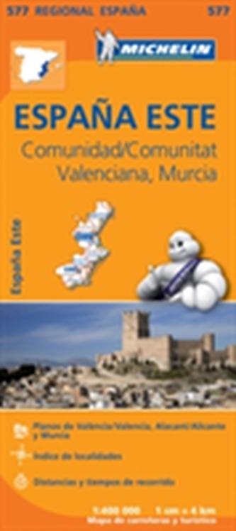 Comunidad Valenciana, Murcia - Michelin Regional Map 577