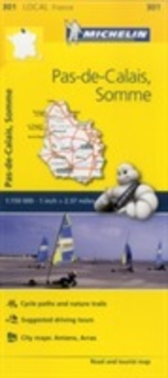 Pas-de-Calais, Somme - Michelin Local Map 301