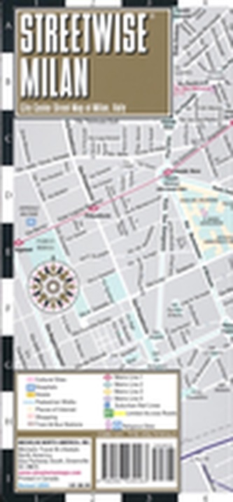 Streetwise Milan Map - Laminated City Center Street Map of Milan, Italy