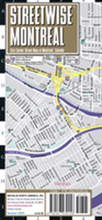 Streetwise Montreal Map - Laminated City Center Street Map of Montreal, Canada