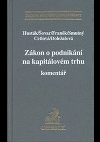 Zákon o podnikání na kapitálovém trhu. Komentář