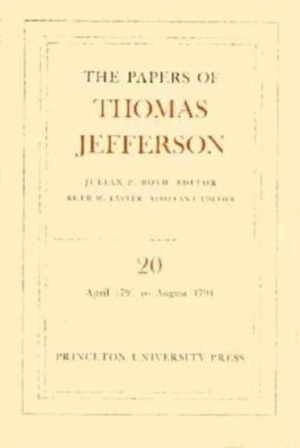 The Papers of Thomas Jefferson, Volume 20