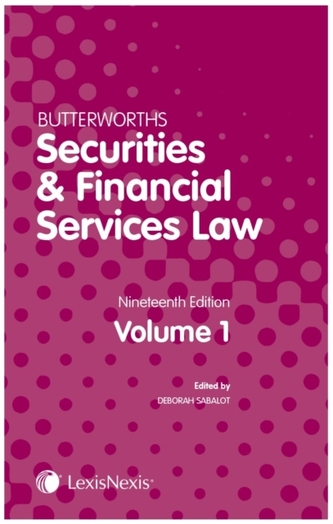 Butterworths Securities and Financial Services Law Handbook