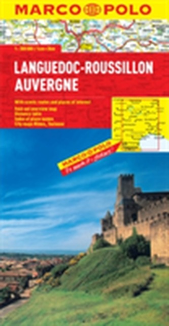 Languedoc-Roussillon, Auvergne Map