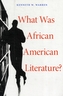 What Was African American Literature?
