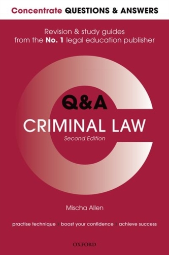 Concentrate Q&A Criminal Law
