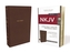 NKJV, Thinline Reference Bible, Large Print, Leathersoft, Brown, Red Letter Edition, Comfort Print