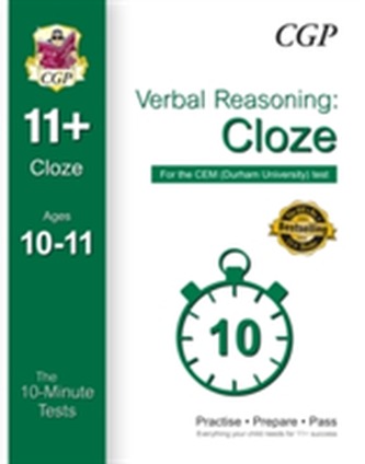 10-Minute Tests for 11+ Verbal Reasoning: Cloze Ages 10-11 (Book 1) - CEM Test