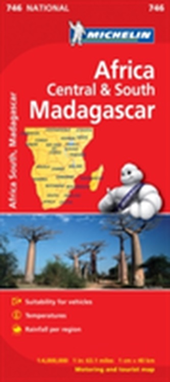 Africa Cental & South, Madagascar - Michelin National Map 746
