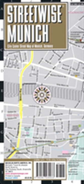 Streetwise Munich Map - Laminated City Center Street Map of Munich, Germany