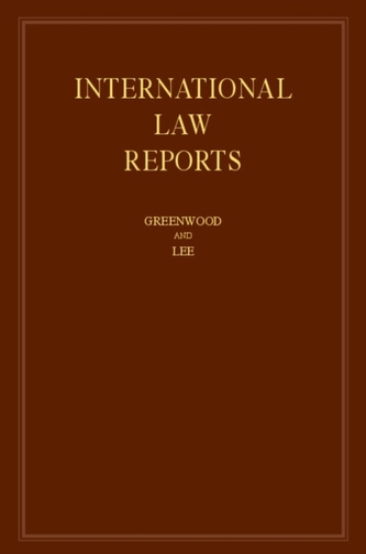 International Law Reports International Law Reports  : Series Number 172