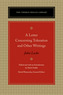 A Letter Concerning Toleration & Other Writings
