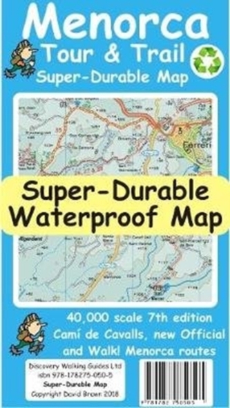 Menorca Tour & Trail Super-Durable Map (7th edition)
