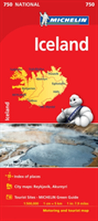 Iceland - Michelin National Map 0750