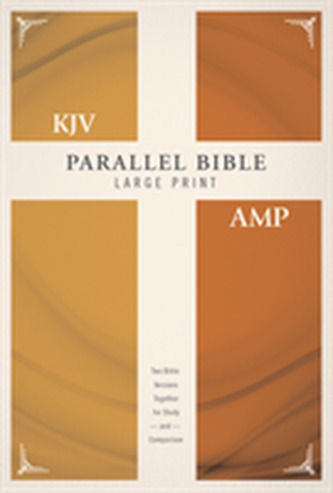 KJV, Amplified, Parallel Bible, Large Print, Hardcover, Red Letter Edition