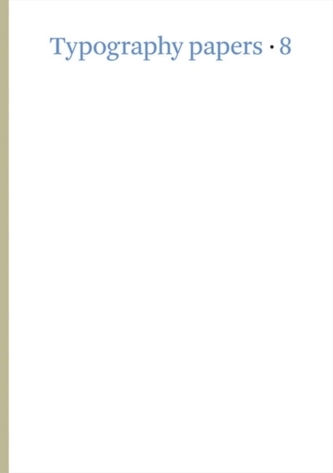 Typography Papers 8