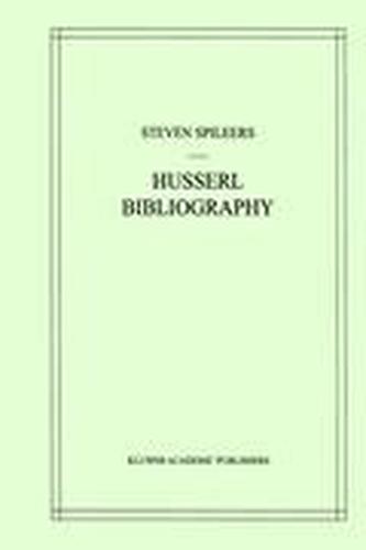 Edmund Husserl Bibliography