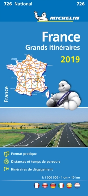 France Route Planning 2019 - Michelin National Map 726