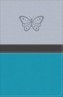 KJV Study Bible for Girls Silver/Teal, Butterfly Design LeatherTouch