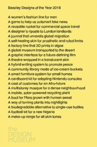 Beazley: Designs of the Year 2018