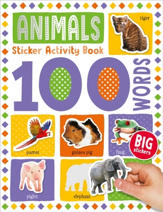 100 Animal Words Sticker Activity