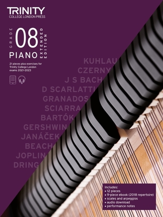 Trinity College London Piano Exam Pieces Plus Exercises 2021-2023: Grade 8 - Extended Edition