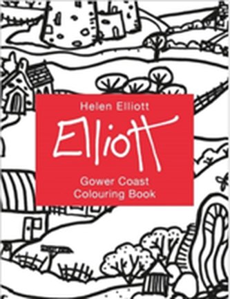 Helen Elliott Concertina Colouring Book: Gower Coast