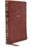 KJV, Thinline Bible, Giant Print, Leathersoft, Brown, Thumb Indexed, Red Letter, Comfort Print