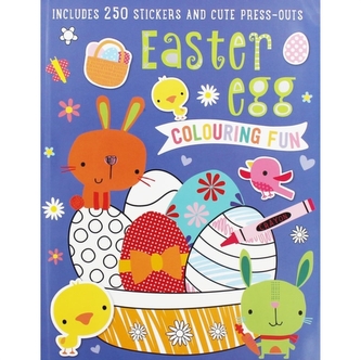 COLOURING & STICKER EASTER EGG COLOURING