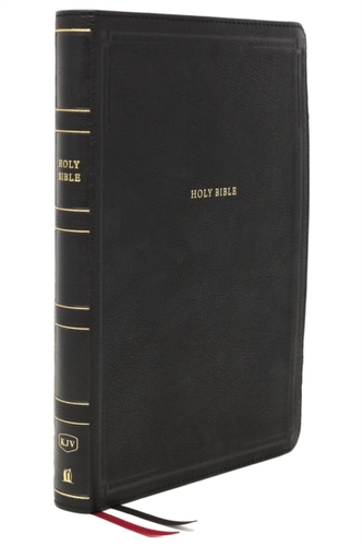 KJV, Thinline Bible, Giant Print, Leathersoft, Black, Red Letter, Comfort Print