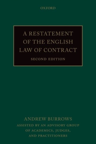 A Restatement of the English Law of Contract