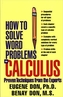 How to Solve Word Problems in Calculus