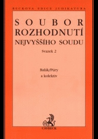 Soubor rozhodnutí Nejvyššího soudu sv.2