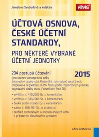 Účtová osnova, České účetní standardy pro některé vybrané účetní jednotky 2015